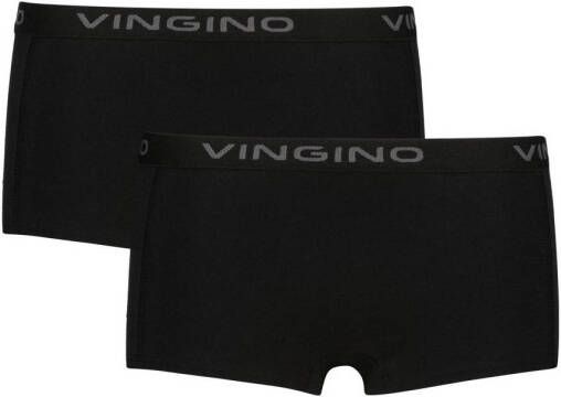VINGINO shorts set van 2 zwart Slip Meisjes Stretchkatoen Effen 110 116
