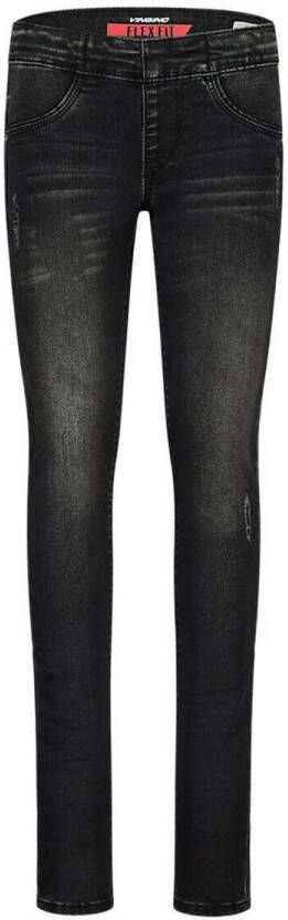 VINGINO skinny jegging BRACHA black vintage Jeans Zwart Meisjes Stretchdenim 128