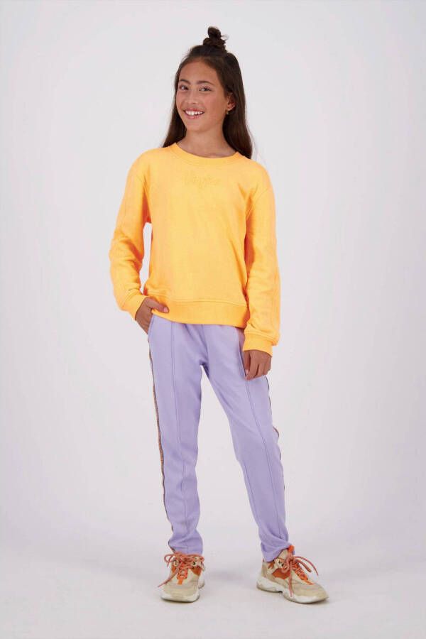 VINGINO sweater NEMMA met tekst oranje Tekst 122