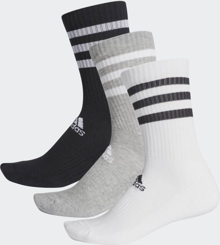 Adidas Perfor ce Functionele sokken 3-STRIPES CUSHIONED CREW SOKKEN 3 PAAR