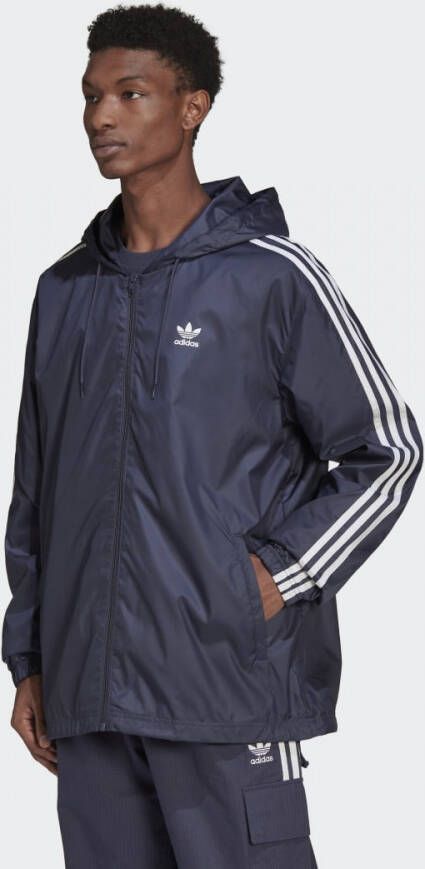 Adidas 3-Stripes Windbreaker Shadow Navy Blue Heren