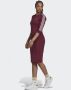 Adidas Strepen Adicolor Jurk Overwinning Crimson Brown Dames - Thumbnail 1