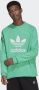 Adidas Groen Wit Lichtgewicht Crewneck Sweatshirt Green Heren - Thumbnail 1