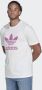 Adidas Trefoil Tee White Lilac T-shirt Regular Fit White Heren - Thumbnail 1