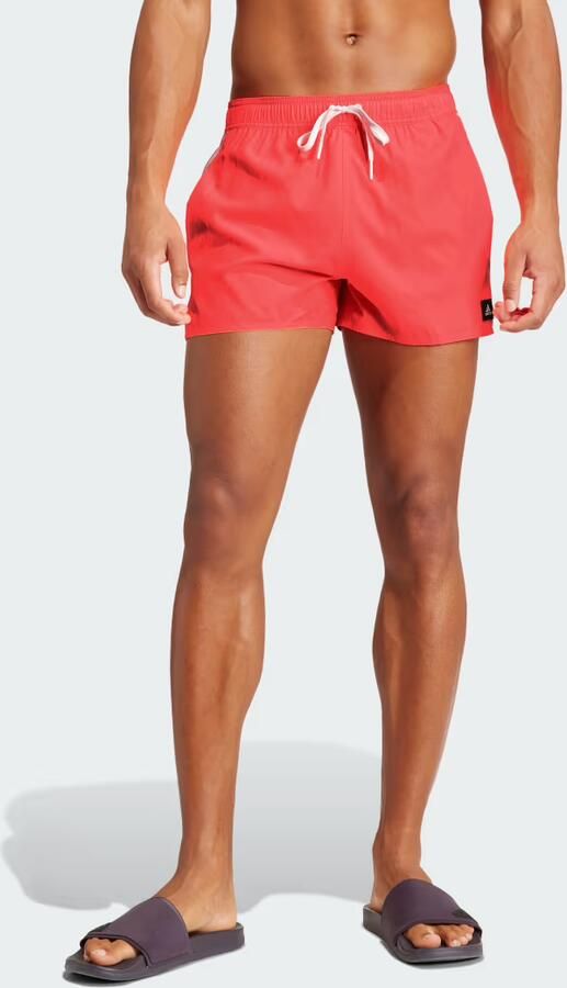 Adidas Rode Zwemshorts 3 Strepen Clx Red Heren