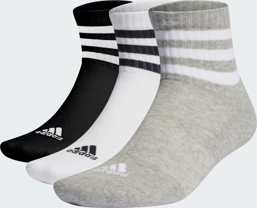 Adidas Perfor ce Functionele sokken 3 STRIPES CUSHIONED SPORTSWEAR MIDCUT SOKKEN 3 PAAR (3 paar)