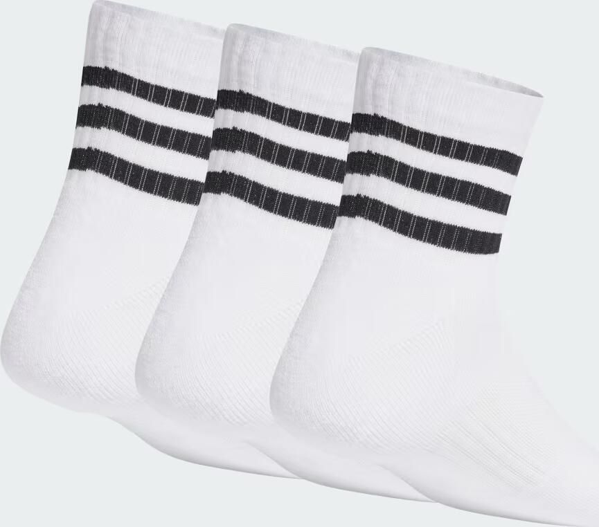 Adidas Sportswear 3-streifen Ankle Sokken Middellang white black maat: 37-39 beschikbare maaten:37-39 40-42 43-45 - Foto 3