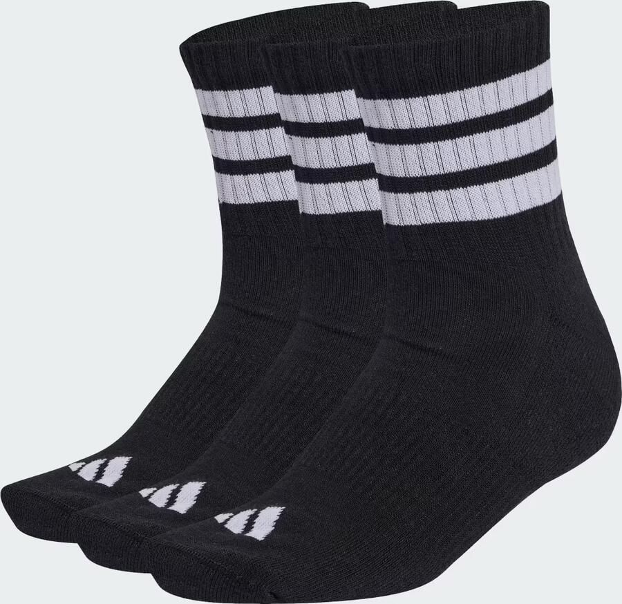 Adidas Sportsokken Chaussettes 3 Stripes Cushioned mi-hautes 58% coton