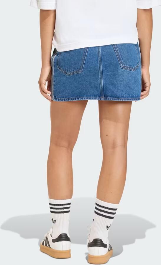Adidas Originals 3-Stripes Denim Skirt Blauw- Dames Blauw - Foto 6