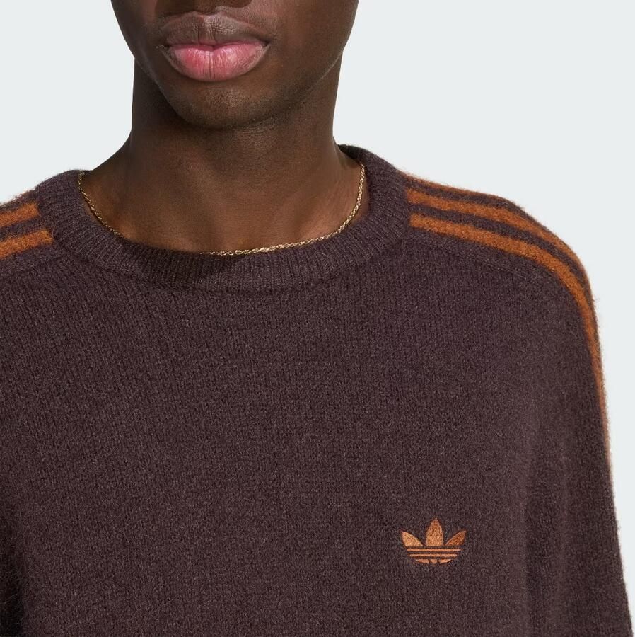 Adidas 3-Stripes Fluffy Knit Sweatshirt - Foto 3