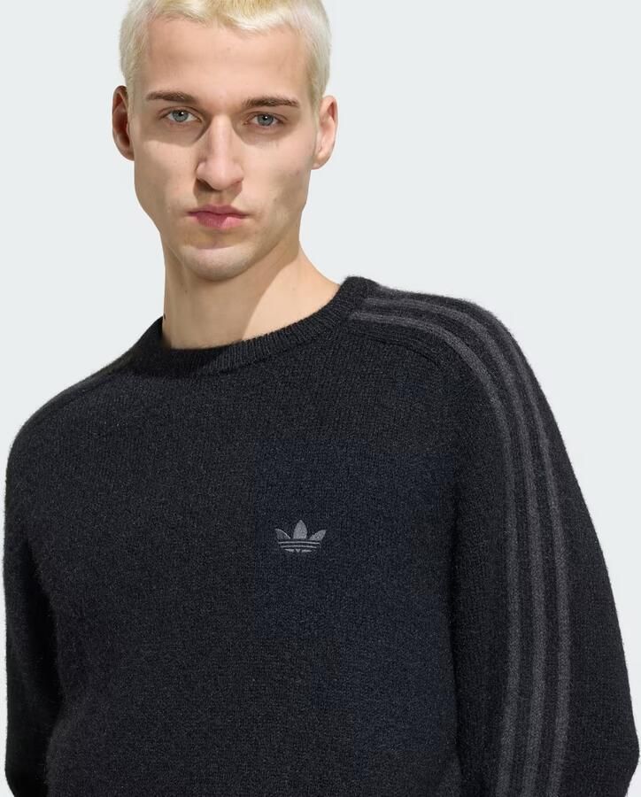Adidas 3-Stripes Fluffy Knit Sweatshirt - Foto 2