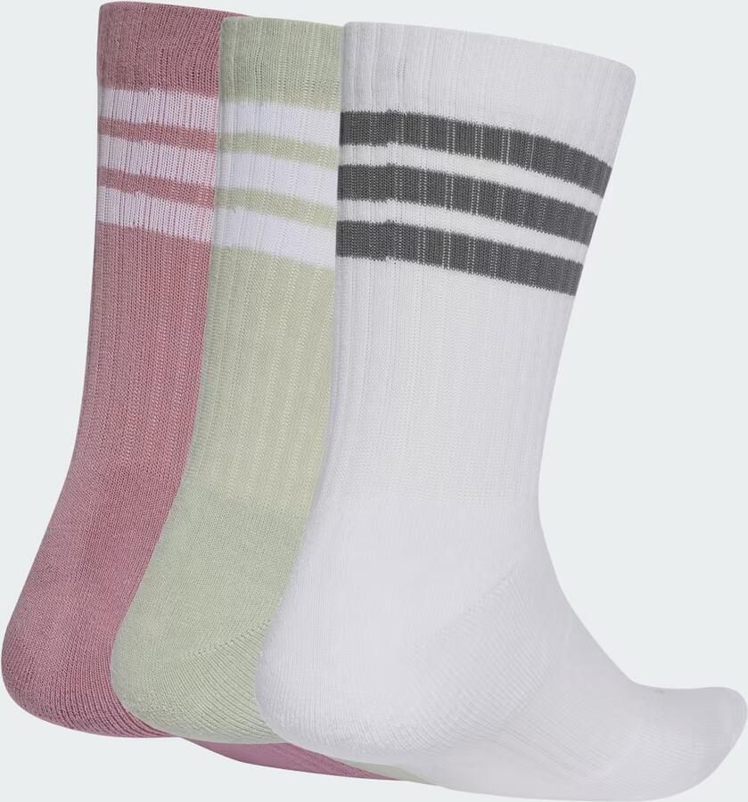 Adidas 3-STRIPES GEVOERDE SPORTSWEAR SOKKEN 3 PAAR - Foto 3