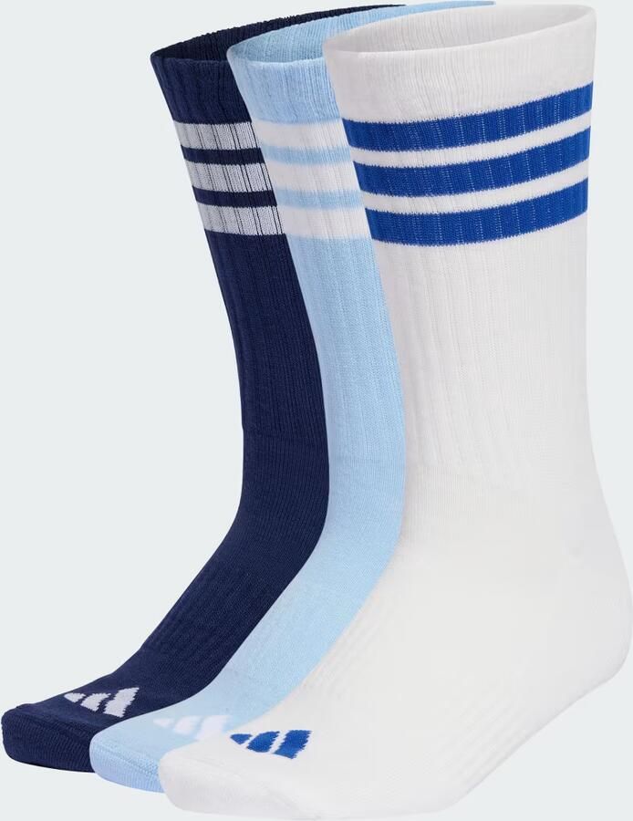 Adidas 3-STRIPES GEVOERDE SPORTSWEAR SOKKEN 3 PAAR