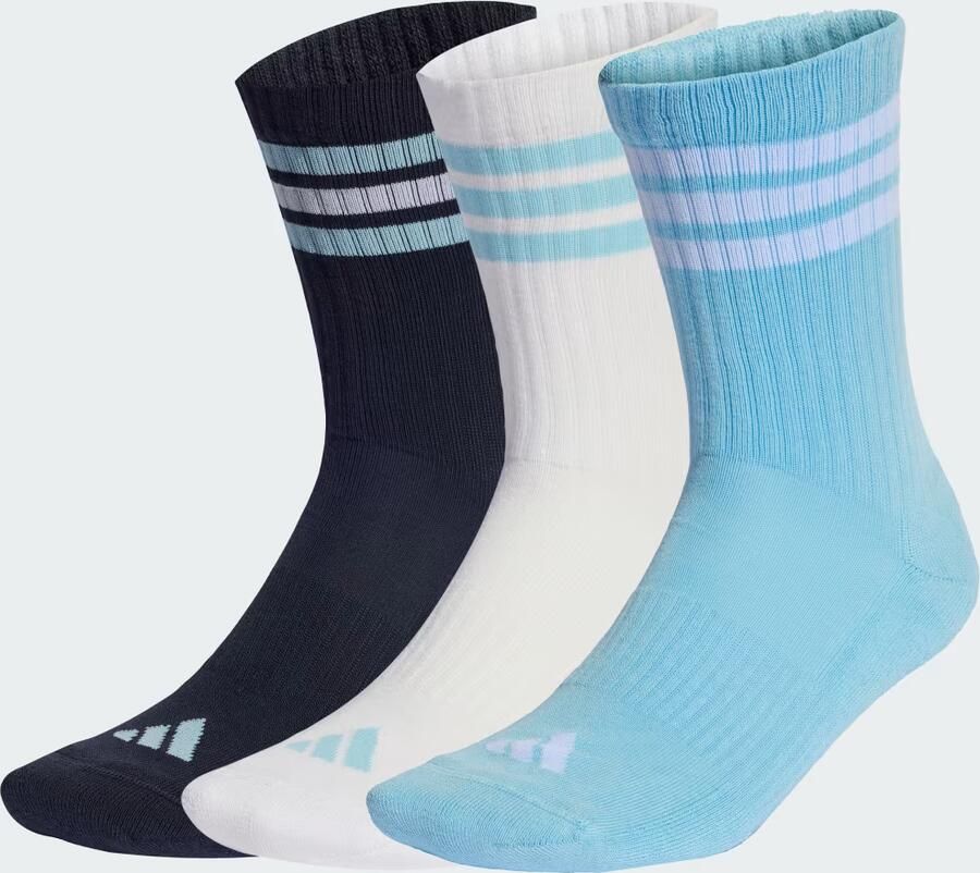 Adidas 3-STRIPES GEVOERDE SPORTSWEAR SOKKEN 3 PAAR