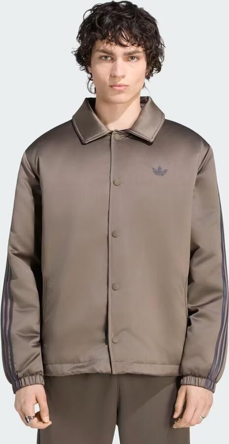 Adidas 3 STRIPES GEWATTEERD JACK VAN SATIJN