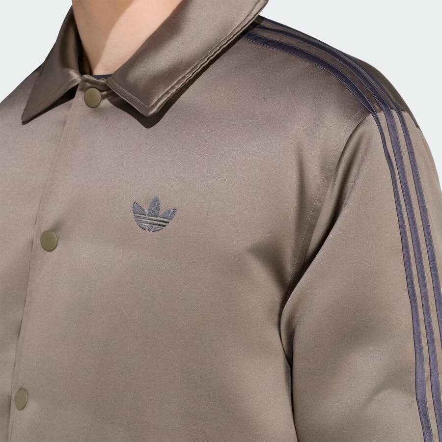 Adidas 3 STRIPES GEWATTEERD JACK VAN SATIJN - Foto 2