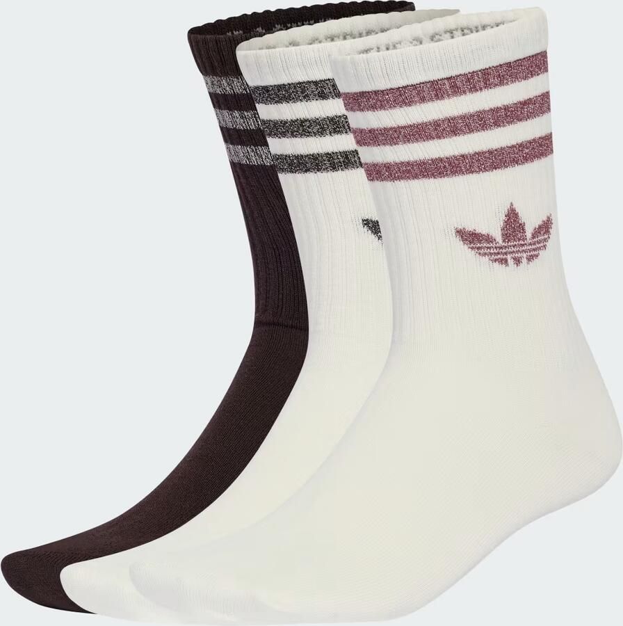 Adidas 3-STRIPES GLITTER SOKKEN 3 PAAR