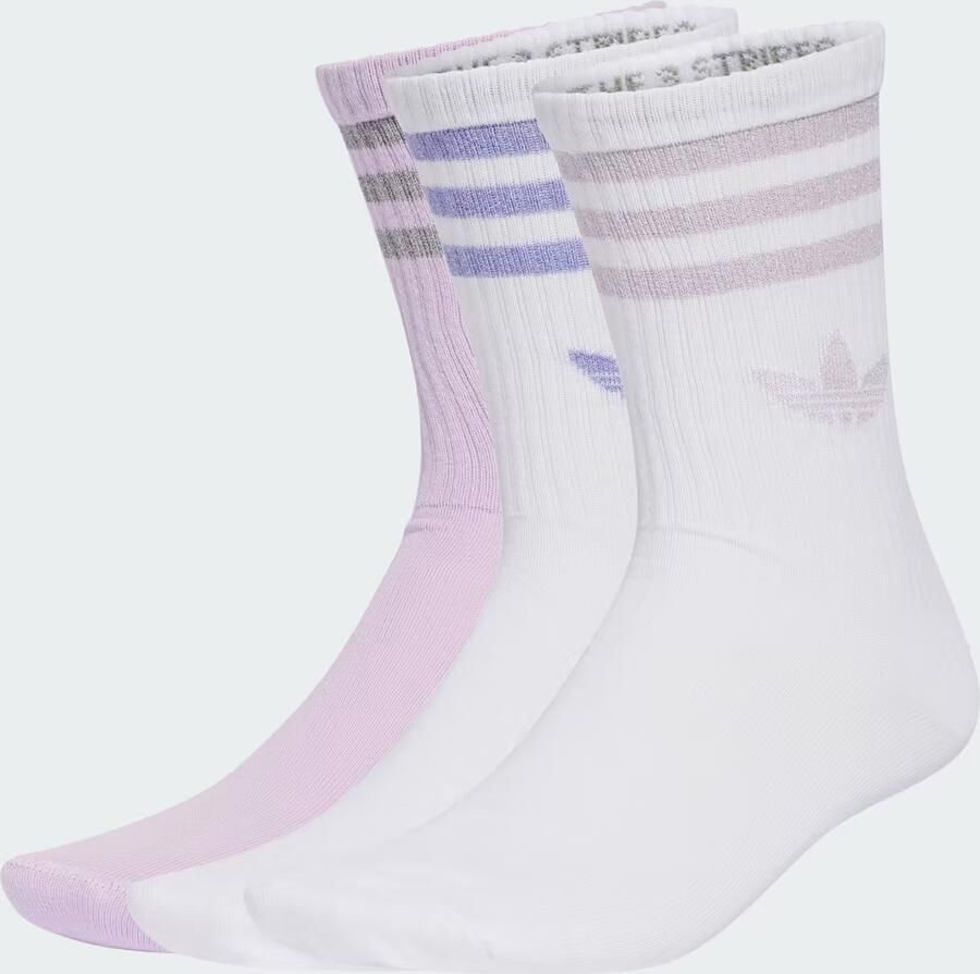 Adidas 3-STRIPES GLITTER SOKKEN 3 PAAR