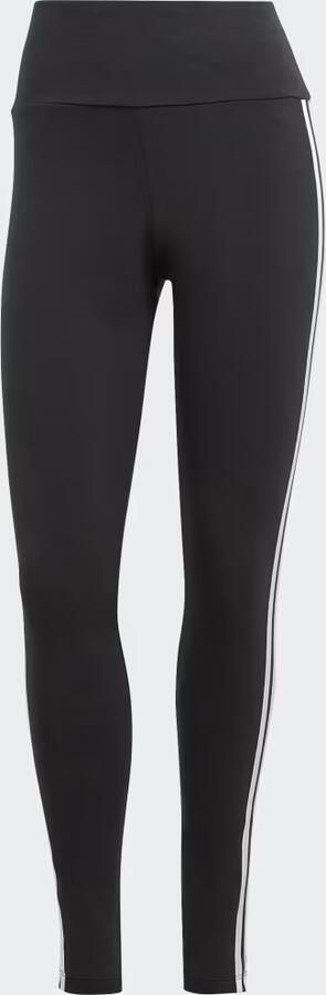 Adidas Originals Zwarte 3-Stripes sportleggings Black Dames