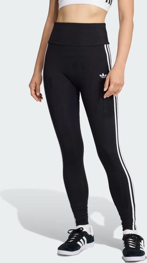 Adidas Originals 3-Stripes High Waist Leggings Zwart- Dames Zwart - Foto 2