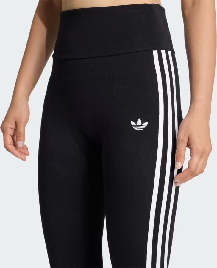 Adidas Originals 3-Stripes High Waist Leggings Zwart- Dames Zwart - Foto 4