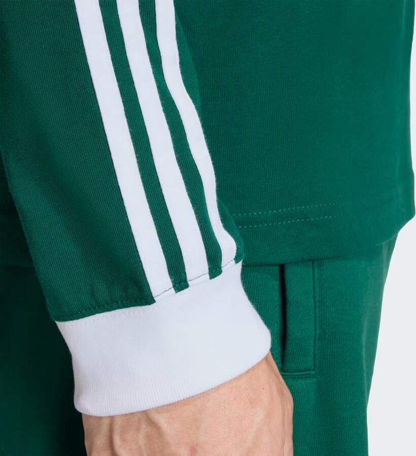 Adidas Originals 3-Stripes Long Sleeve T-Shirt Groen- Heren Groen - Foto 3
