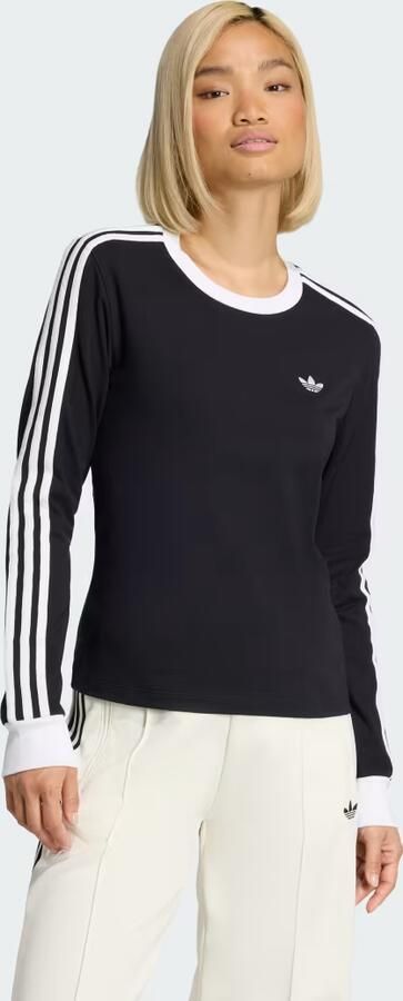 Adidas Originals Regular Fit langarmshirt van katoenmix