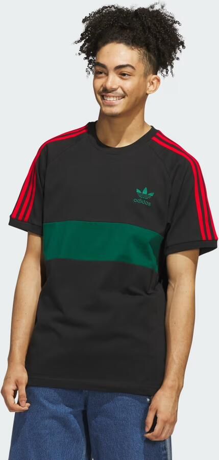 Adidas Originals T-shirt van viscose met labelstitching - Foto 6