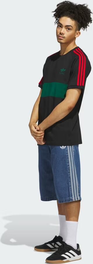 Adidas Originals T-shirt van viscose met labelstitching - Foto 5