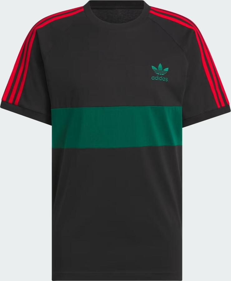 Adidas Originals T-shirt van viscose met labelstitching - Foto 3