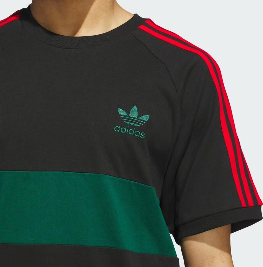 Adidas Originals T-shirt van viscose met labelstitching
