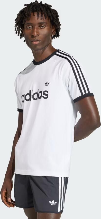 Adidas Originals Adicolor Classics 3-Stripes Ringer T-Shirt Wit- Heren Wit