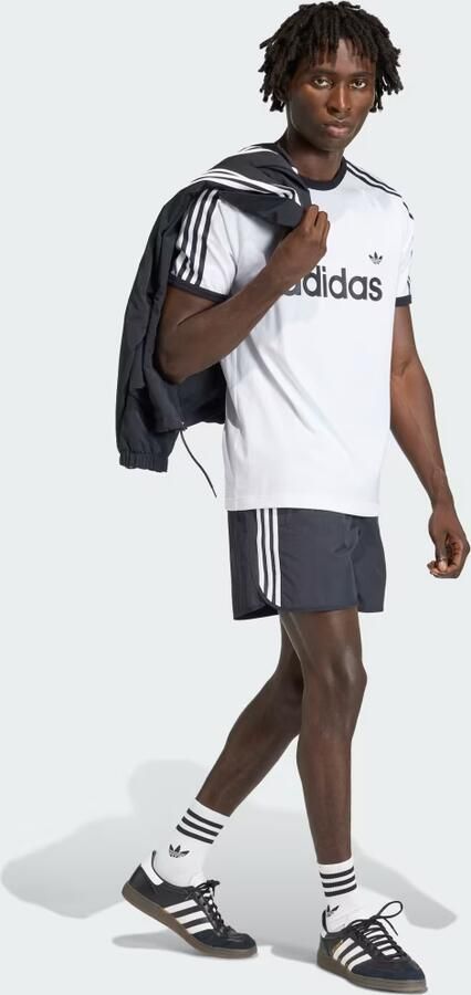 Adidas Originals Adicolor Classics 3-Stripes Ringer T-Shirt Wit- Heren Wit - Foto 5