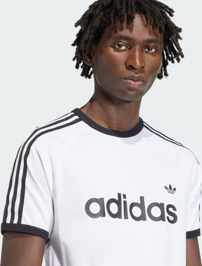 Adidas Originals Adicolor Classics 3-Stripes Ringer T-Shirt Wit- Heren Wit - Foto 3