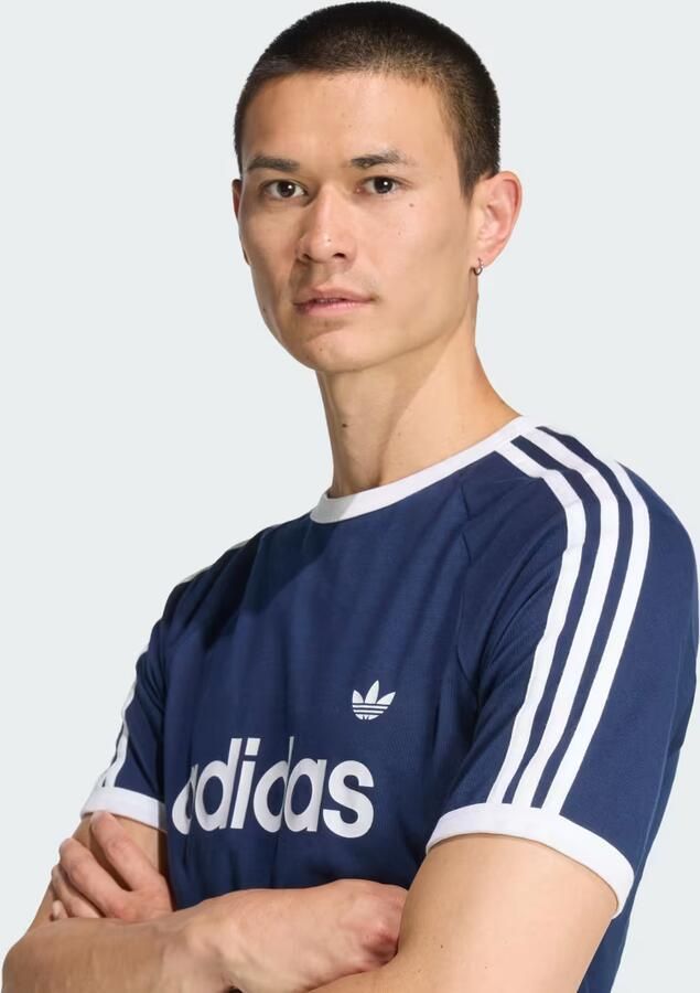 Adidas 3-Stripes Slim-fit Ringer T-shirt - Foto 3