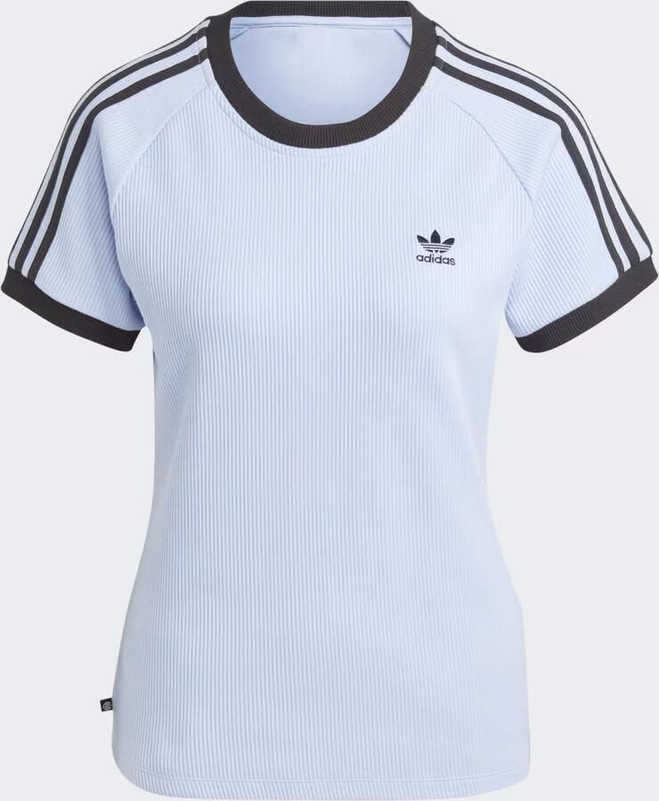 Adidas Originals Adicolor 3-stripes Summer T-shirt T-shirts Kleding blue dawn maat: M beschikbare maaten:XS M