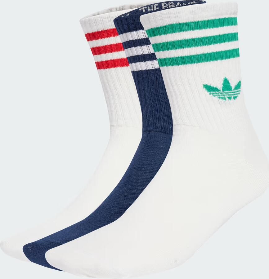 Adidas Originals 3 PACK Crew Socks Unisex Sokken multicolor Maat 40-42 Kleding - Foto 5