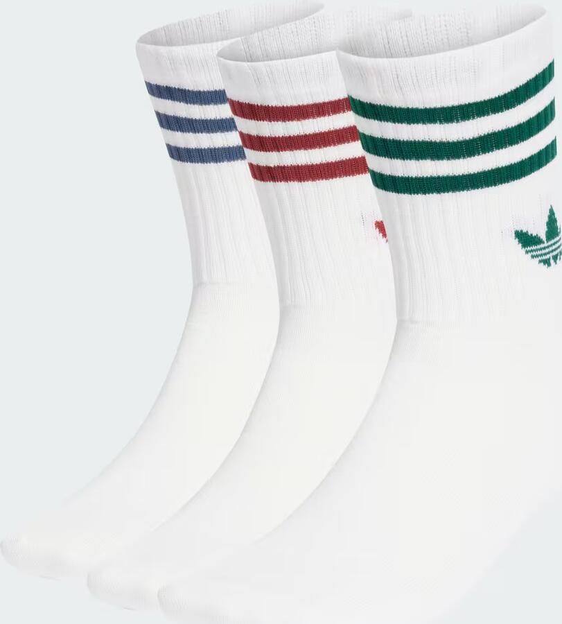 Adidas Originals Sokken met logodetail in een set van 3 paar model 'Crew'