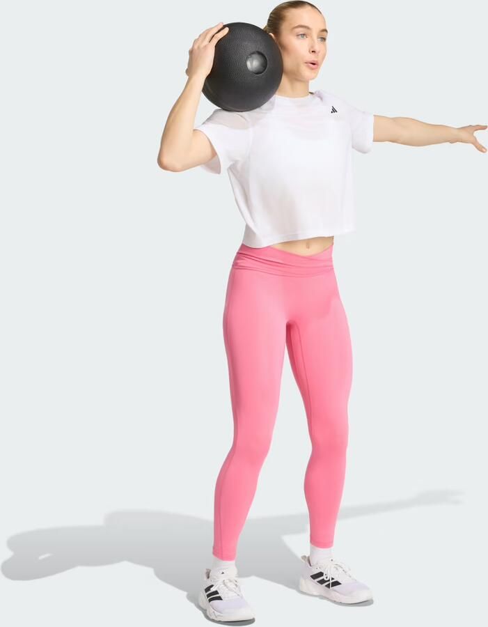 Adidas 3 Stripes Studio All Me 7 8 X-Over Legging - Foto 4