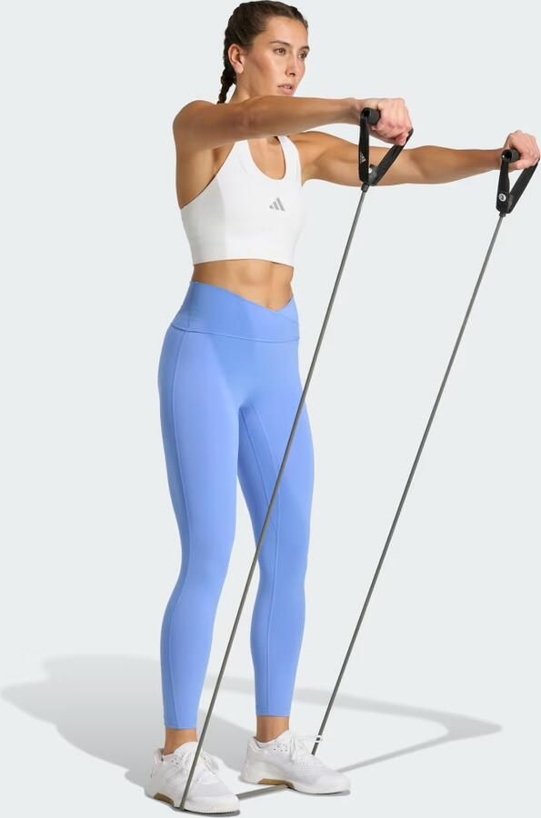 Adidas 3 Stripes Studio All Me 7 8 X-Over Legging - Foto 4