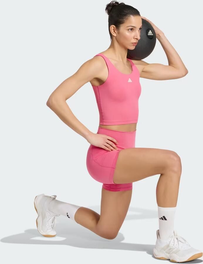 Adidas 3 Stripes Studio All Me Booty Korte Legging - Foto 5