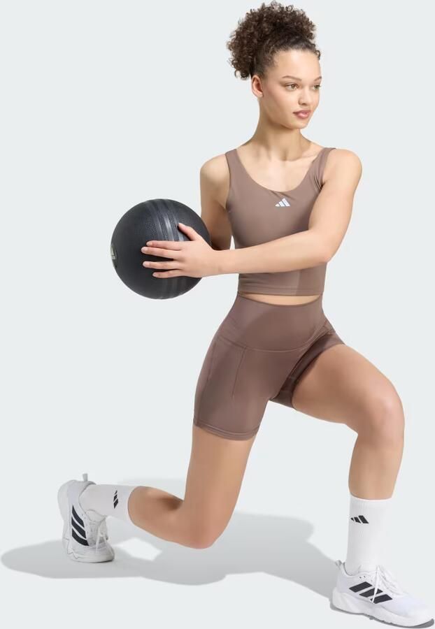 Adidas 3 Stripes Studio All Me Booty Korte Legging - Foto 5