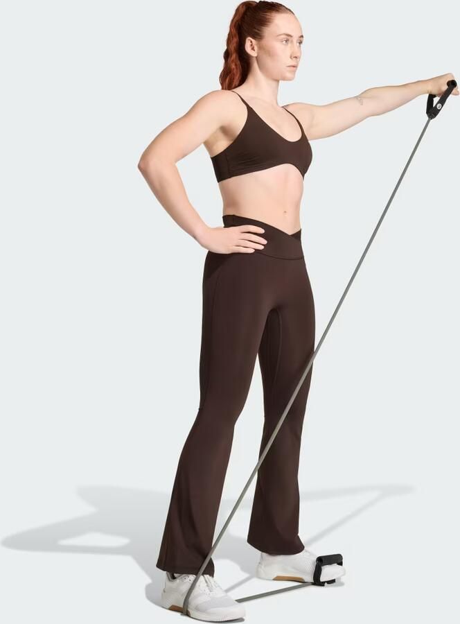 Adidas 3-STRIPES STUDIO ALL ME FLARE X-OVER LEGGING - Foto 3