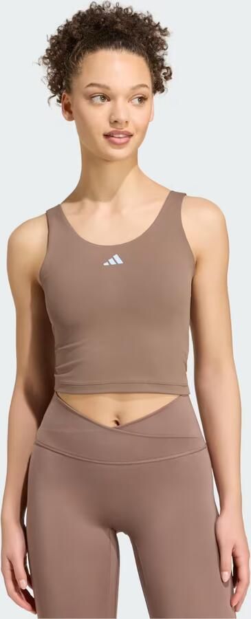 Adidas 3-Stripes Studio All Me Light Support Tanktop