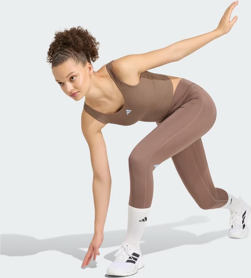 Adidas 3-Stripes Studio All Me Light Support Tanktop - Foto 2