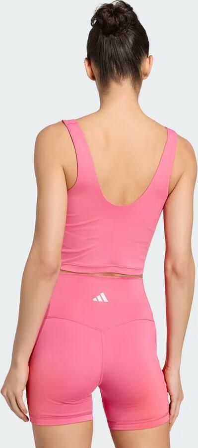 Adidas 3-Stripes Studio All Me Light Support Tanktop - Foto 6
