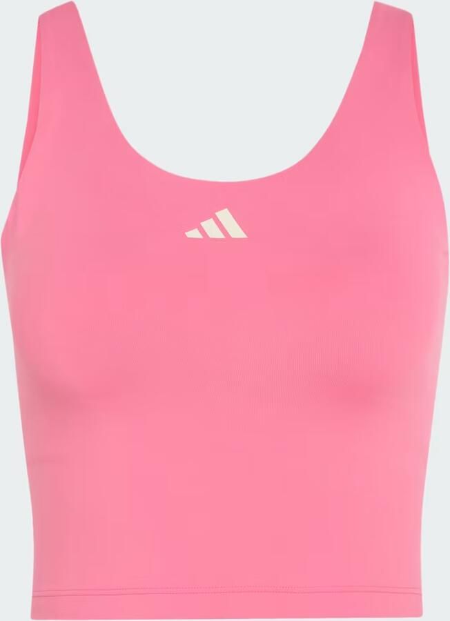 Adidas 3-Stripes Studio All Me Light Support Tanktop - Foto 5