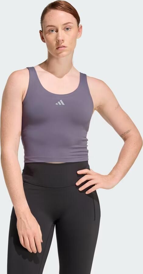 Adidas 3-Stripes Studio All Me Light Support Tanktop