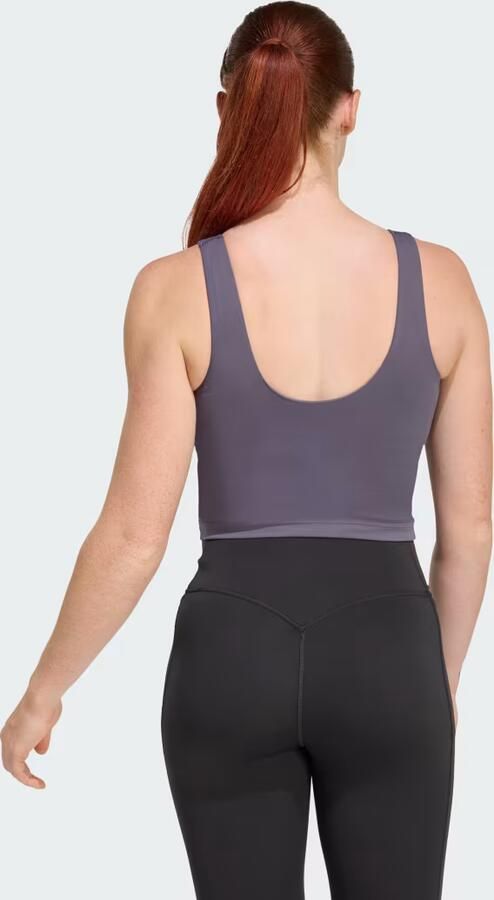 Adidas 3-Stripes Studio All Me Light Support Tanktop - Foto 6