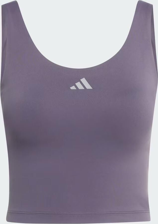 Adidas 3-Stripes Studio All Me Light Support Tanktop - Foto 5